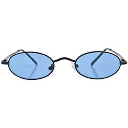 lozenge blue black sunglasses