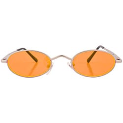 lozenge orange sunglasses