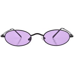 lozenge purple black sunglasses