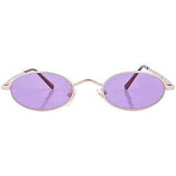 lozenge purple silver sunglasses