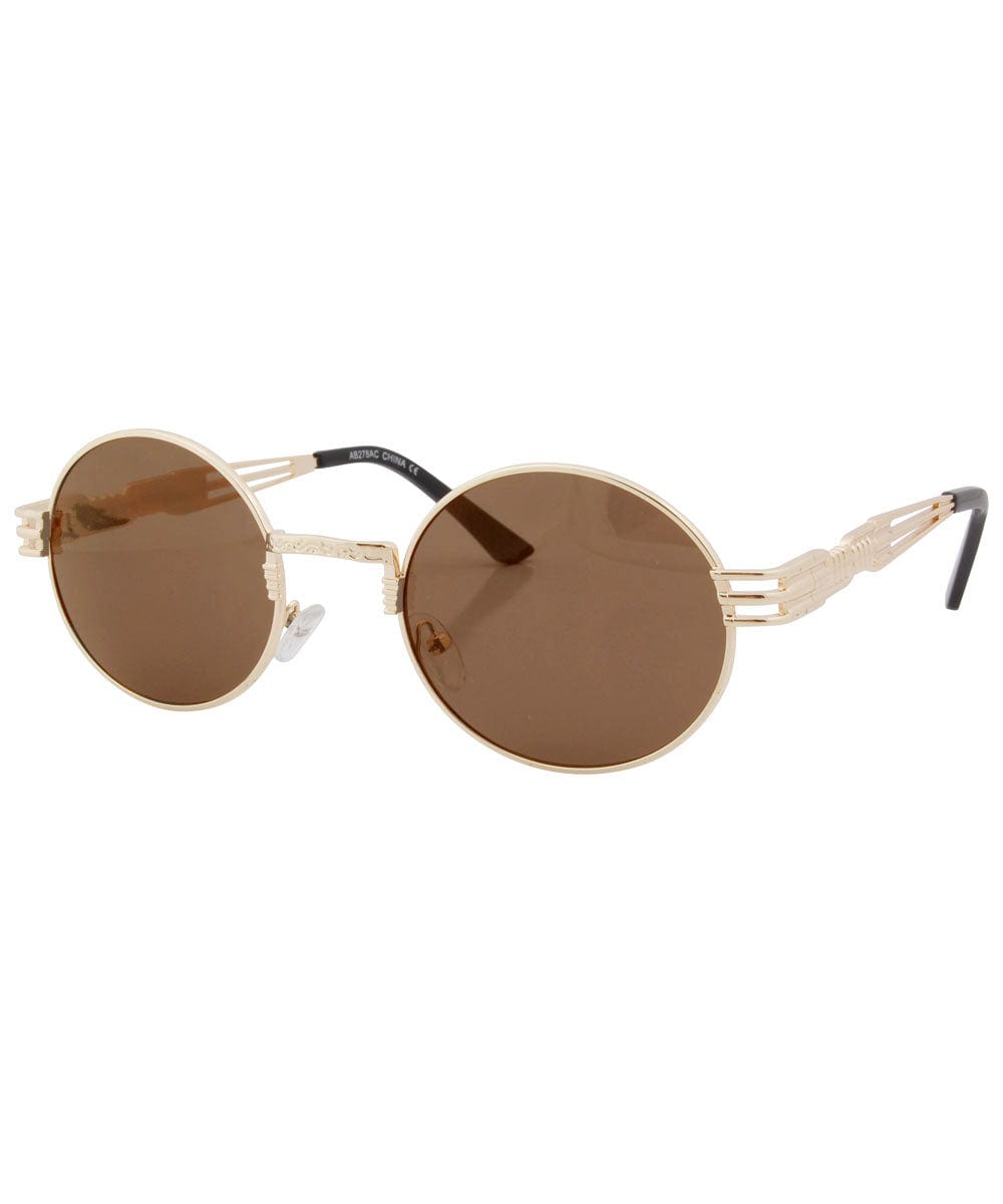 luvah gold brown sunglasses
