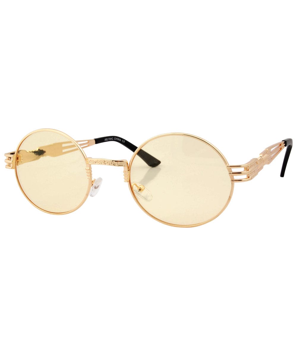 luvah yellow gold sunglasses
