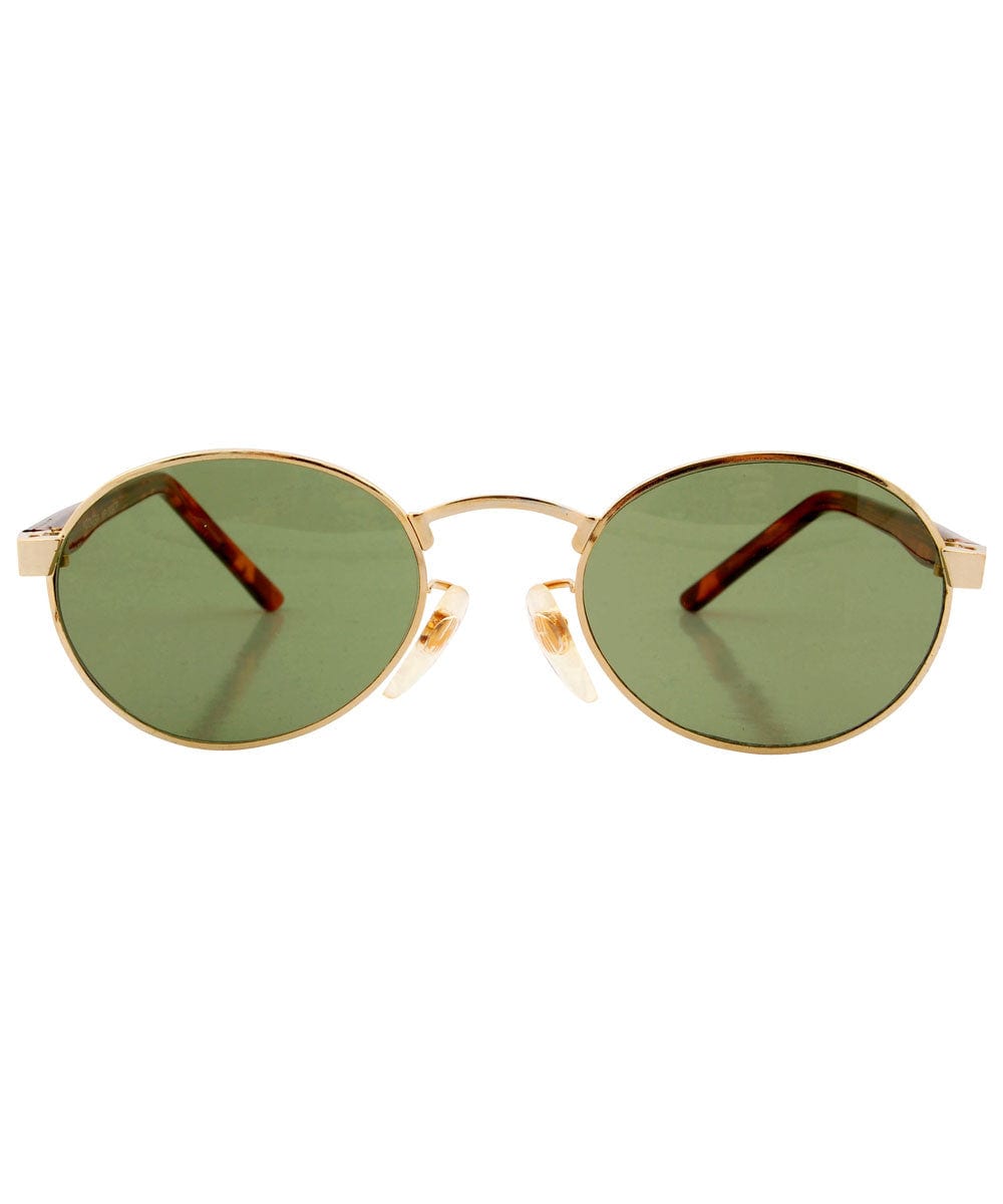 mally green gold sunglasses