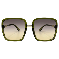 MANIFEST 70s Retro Oversized SunglassesOlive Green-Giant Vintage Eyewear