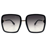 MANIFEST 70s Retro Oversized SunglassesBlack / Smoke-Giant Vintage Eyewear