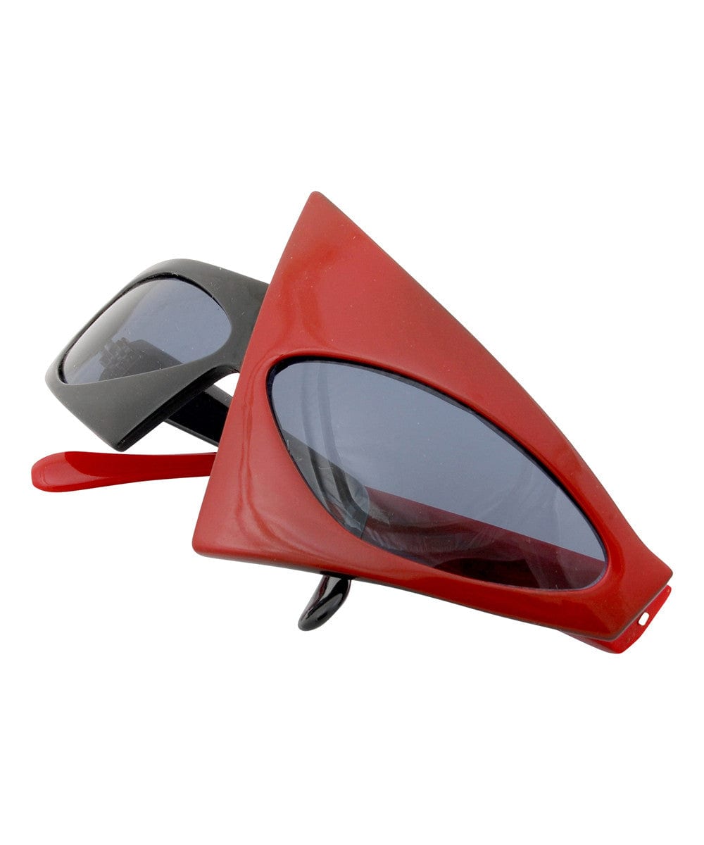 mannequin black red sunglasses