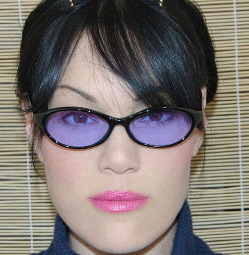mari black purple sunglasses