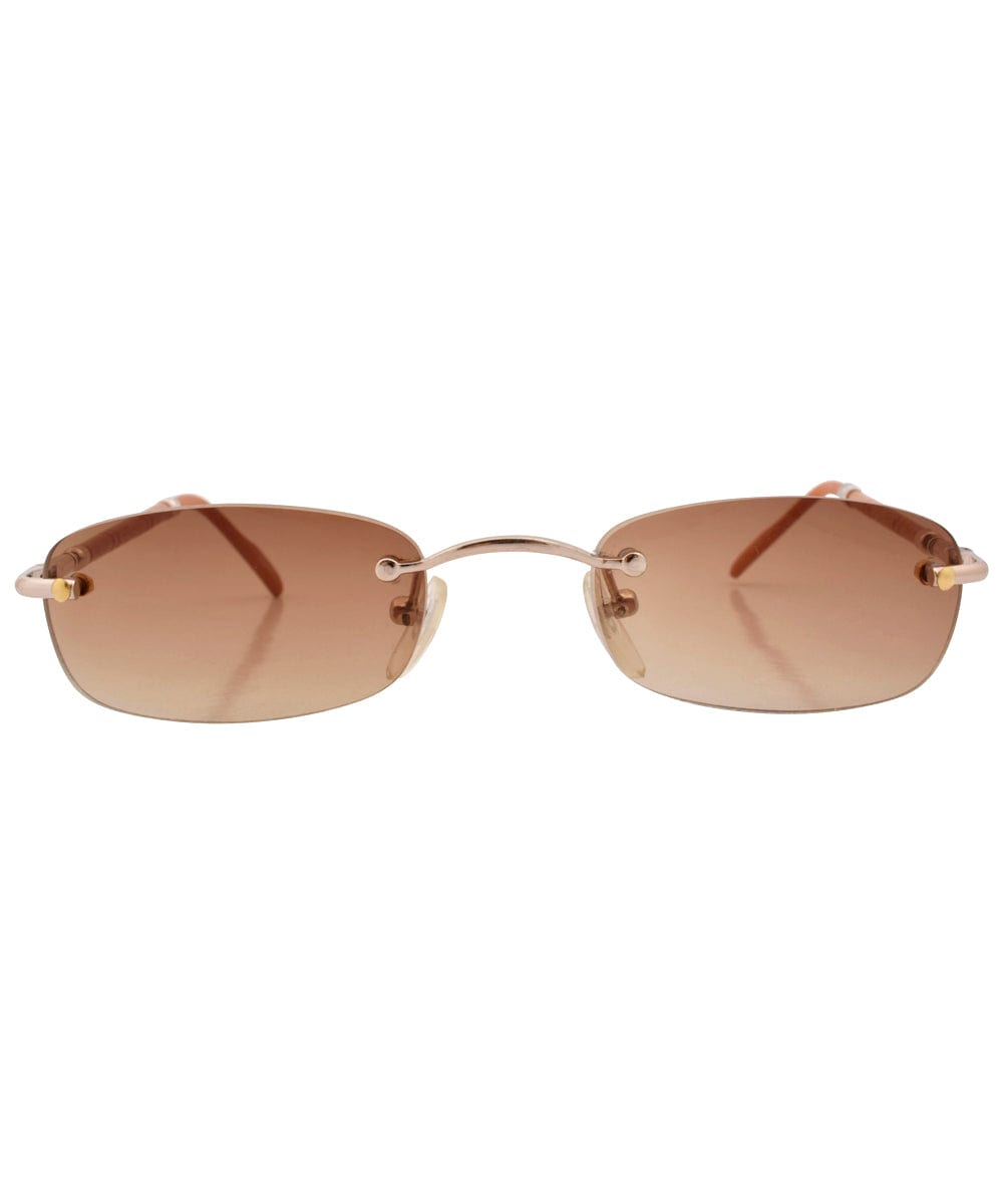 megafly gold brown sunglasses
