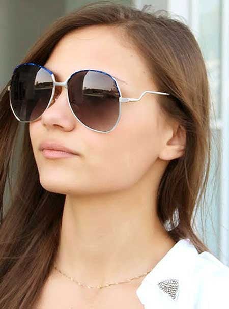 merz silver blue sunglasses