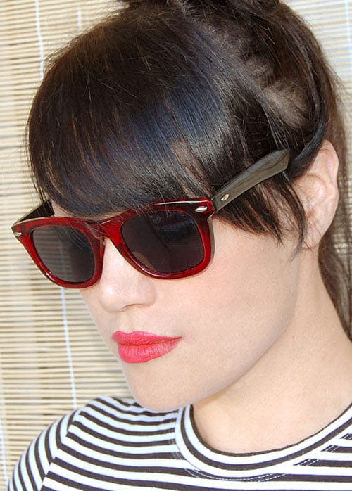 midway red black sunglasses