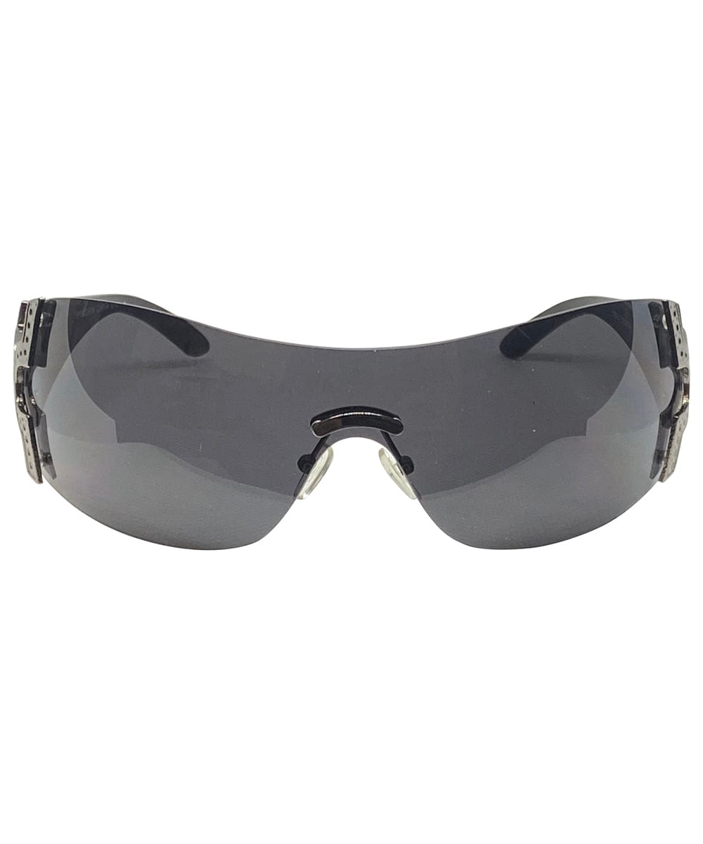 MINI NIKKI Gunmetal/Super Dark Shield Sunglasses