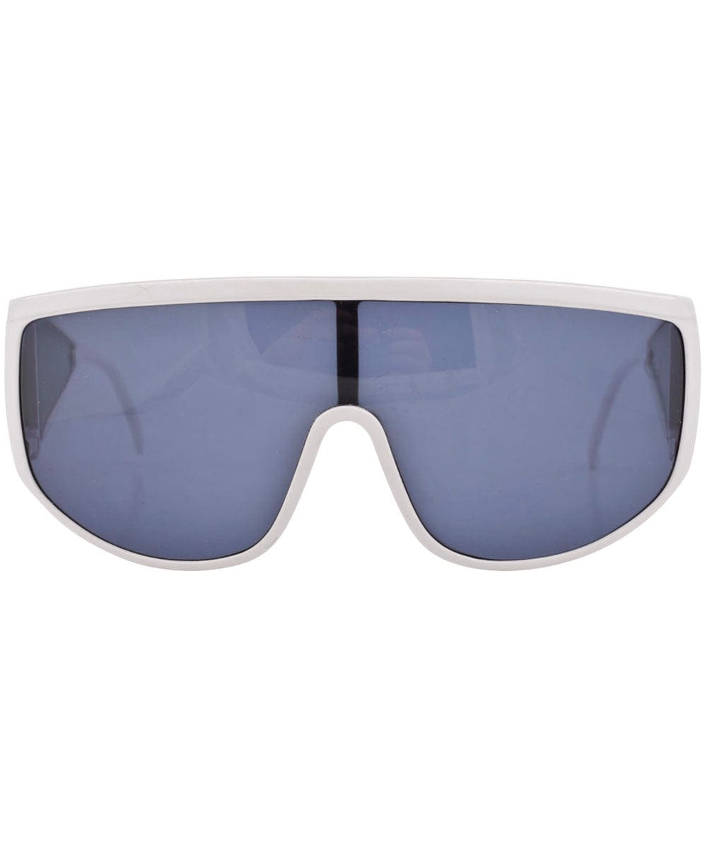 modernist white sunglasses
