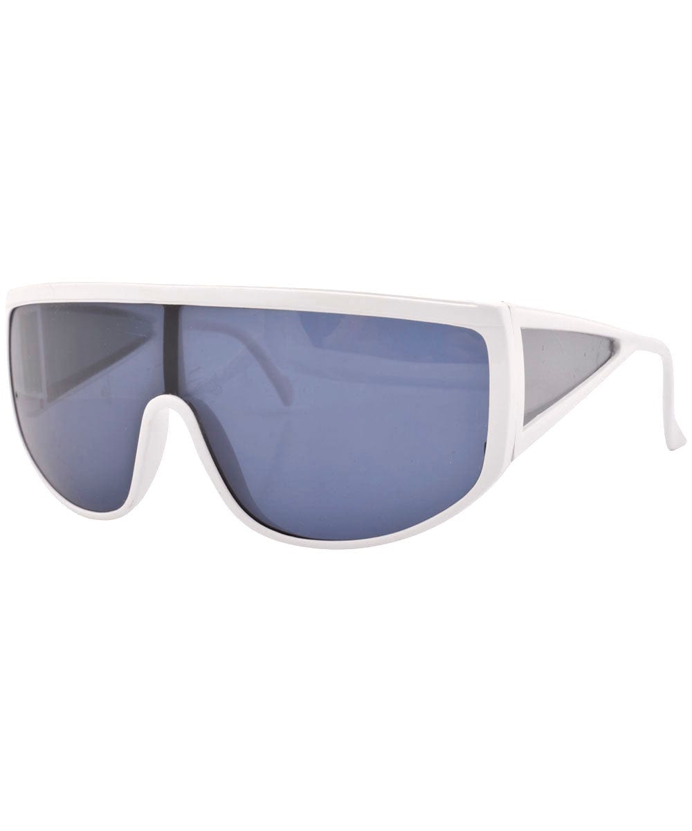 modernist white sunglasses