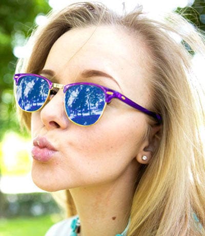 soho purple blue sunglasses