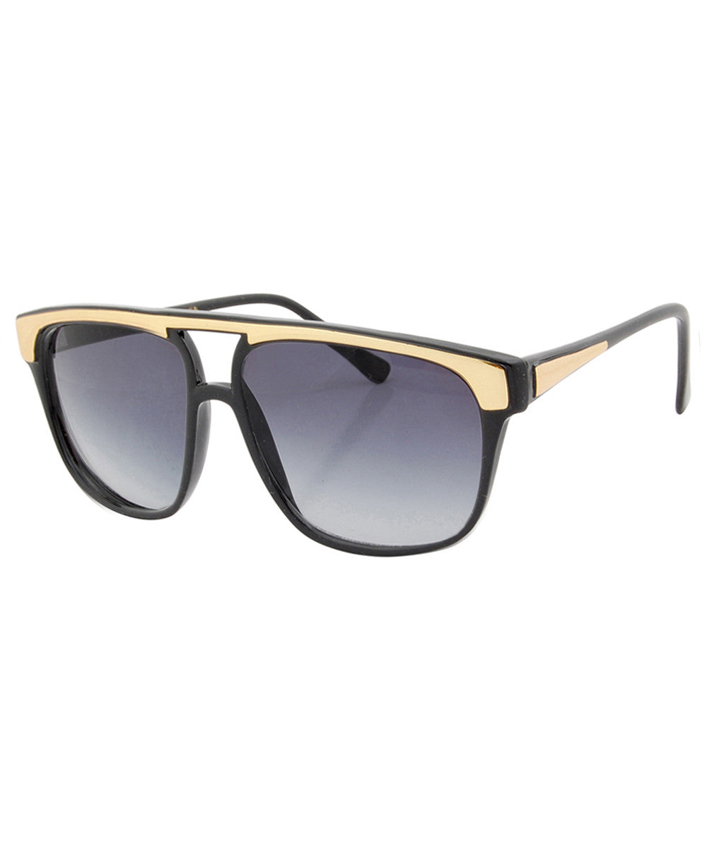 Shop MR. DAN black vintage 80s sunglasses for men