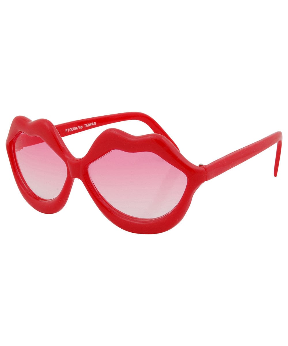 mwah red pink sunglasses
