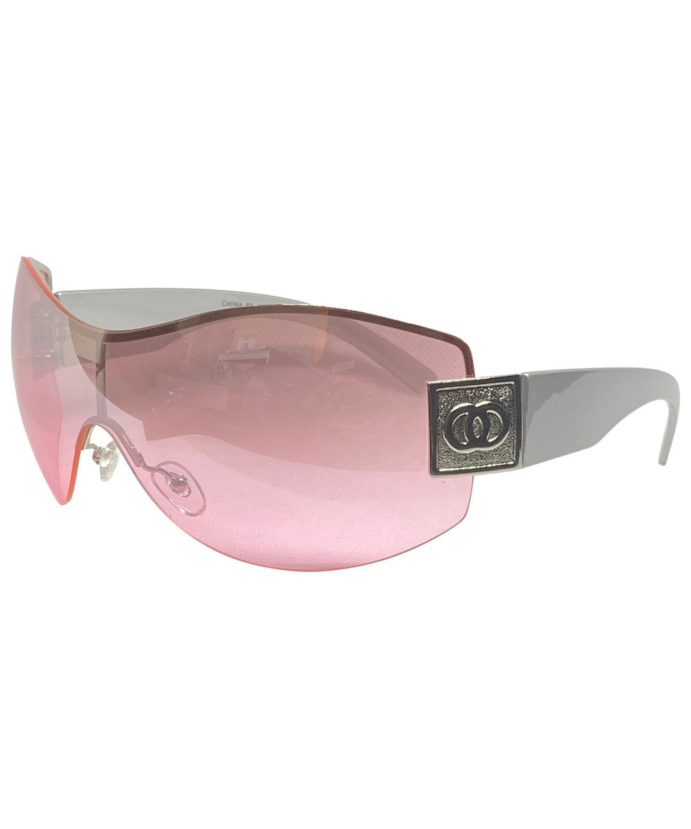 chanel vintage sunglasses pink oversized