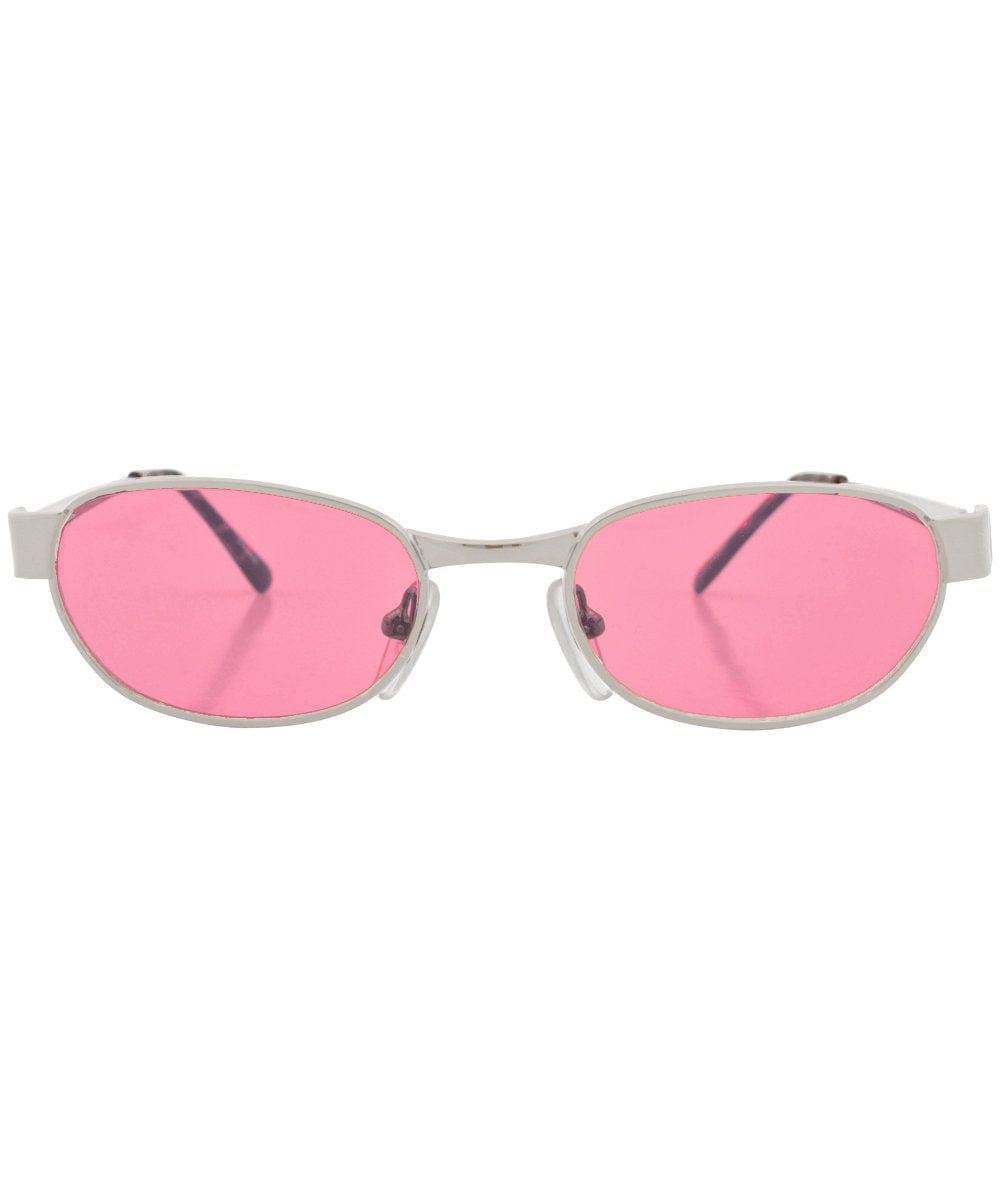 N.Y. NEWS Pink Square Sunglasses