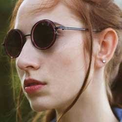 obscura pink circle sunglasses