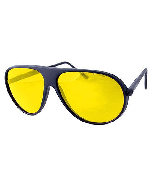 ogle black yellow sunglasses