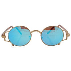 opioid brass blue sunglasses