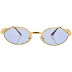 overt blue gold sunglasses