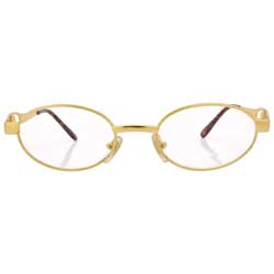 overt gold clear sunglasses