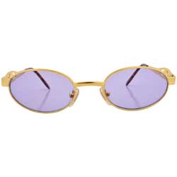 overt purple gold sunglasses