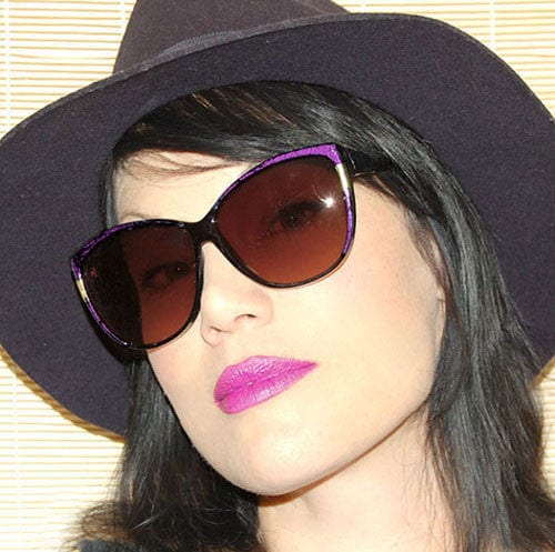 simone purple sunglasses