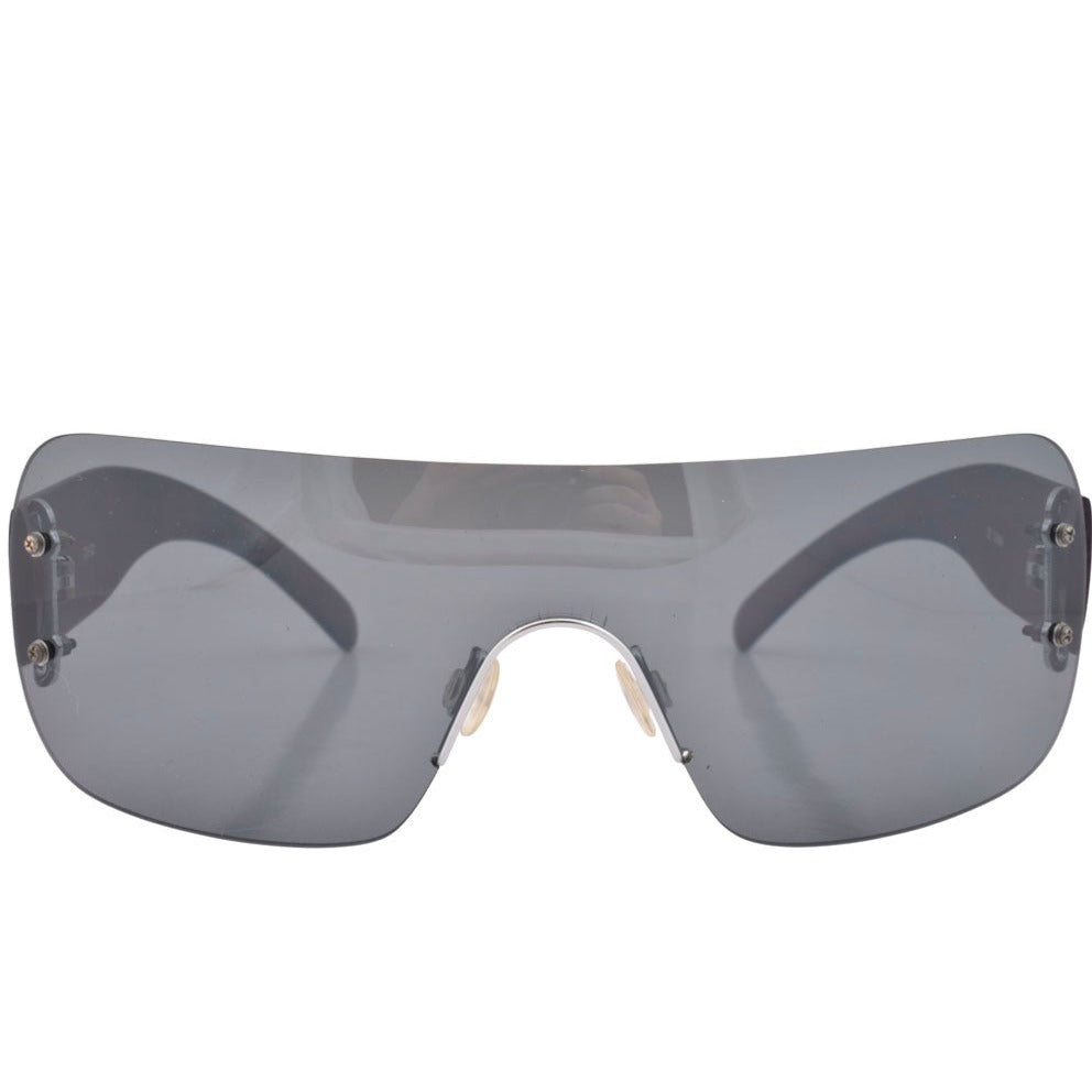 PACHE Rimless Shield SunglassesSuper Dark-Giant Vintage Eyewear
