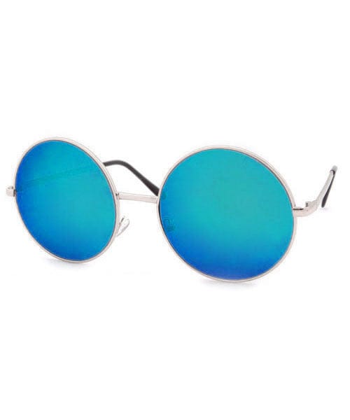 pancakes silver aqua sunglasses