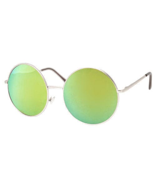 pancakes silver green sunglasses