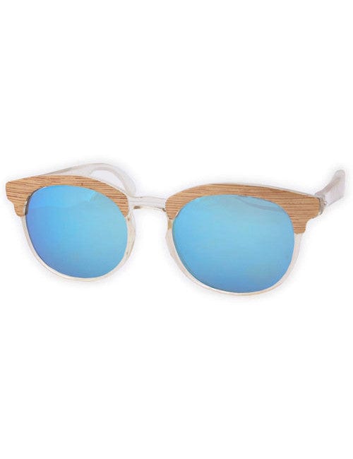 papier crystal gold blue sunglasses