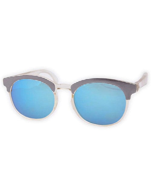 papier crystal silver blue sunglasses