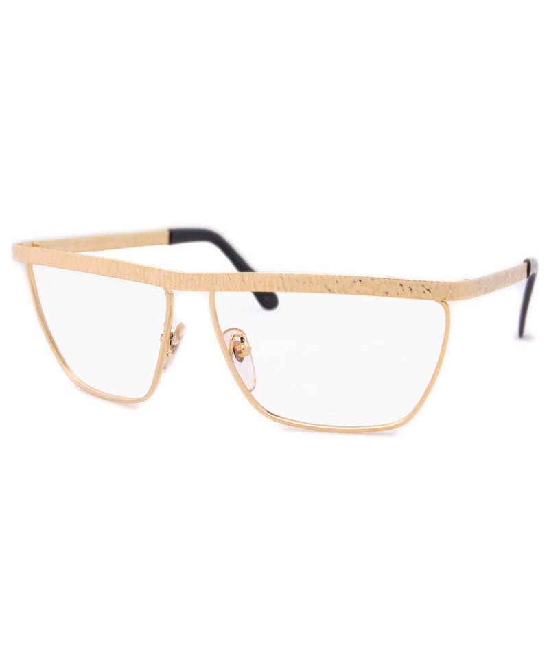 papillote gold clear sunglasses
