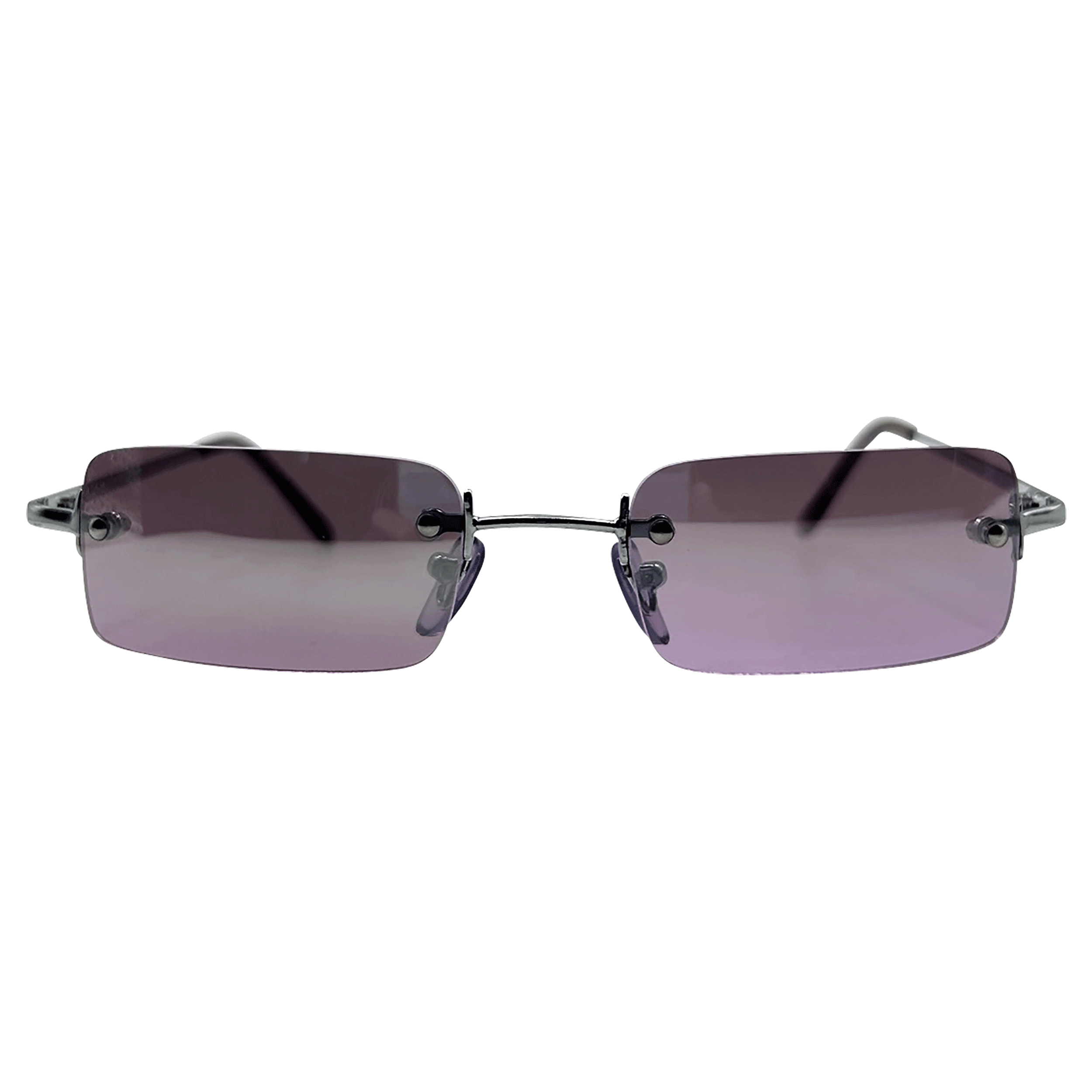 PENNY Y2K Rimless Square Sunglasses