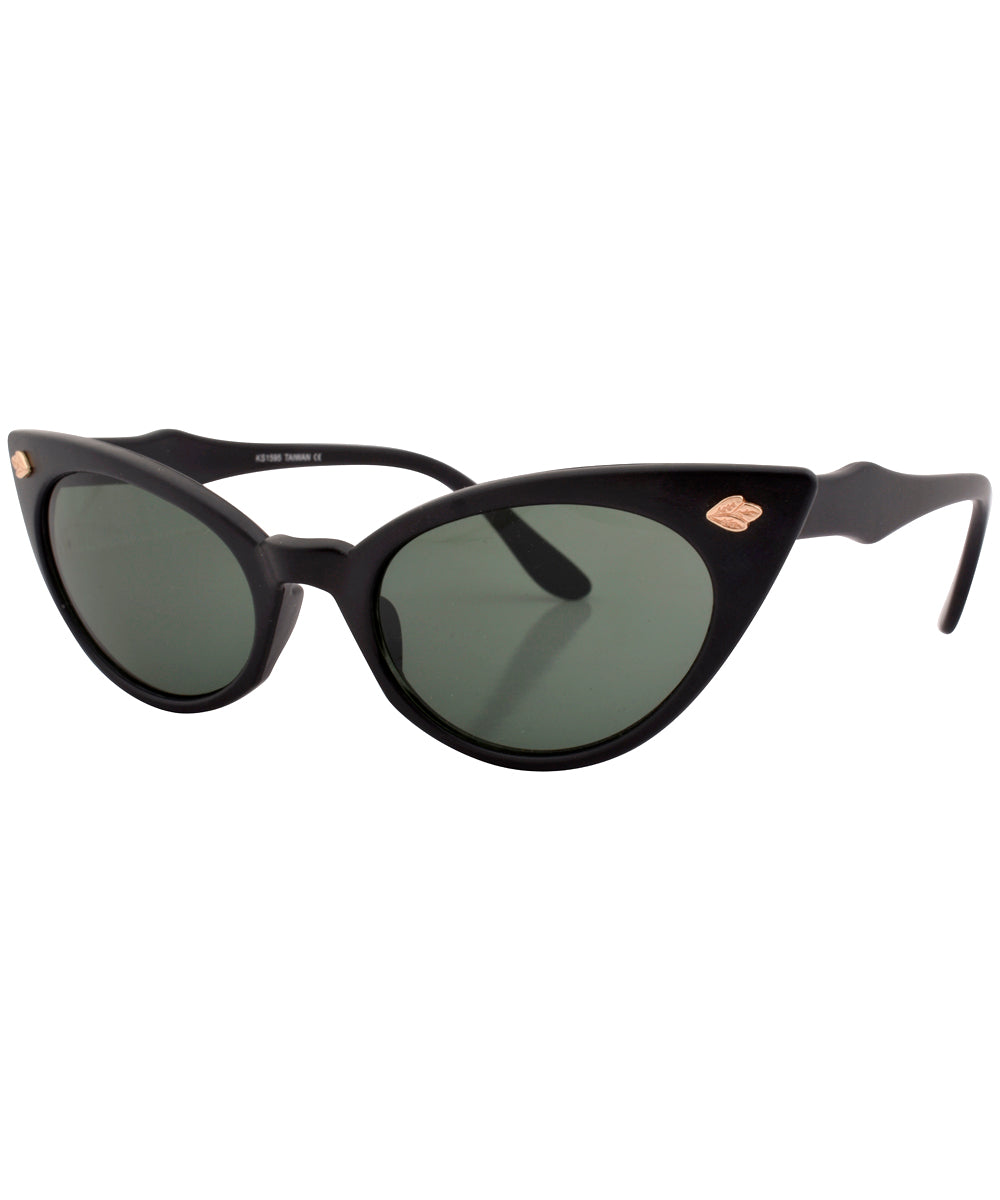 Shop PEPS black cat-eye sunglasses for women | Giant Vintage Sunglasses