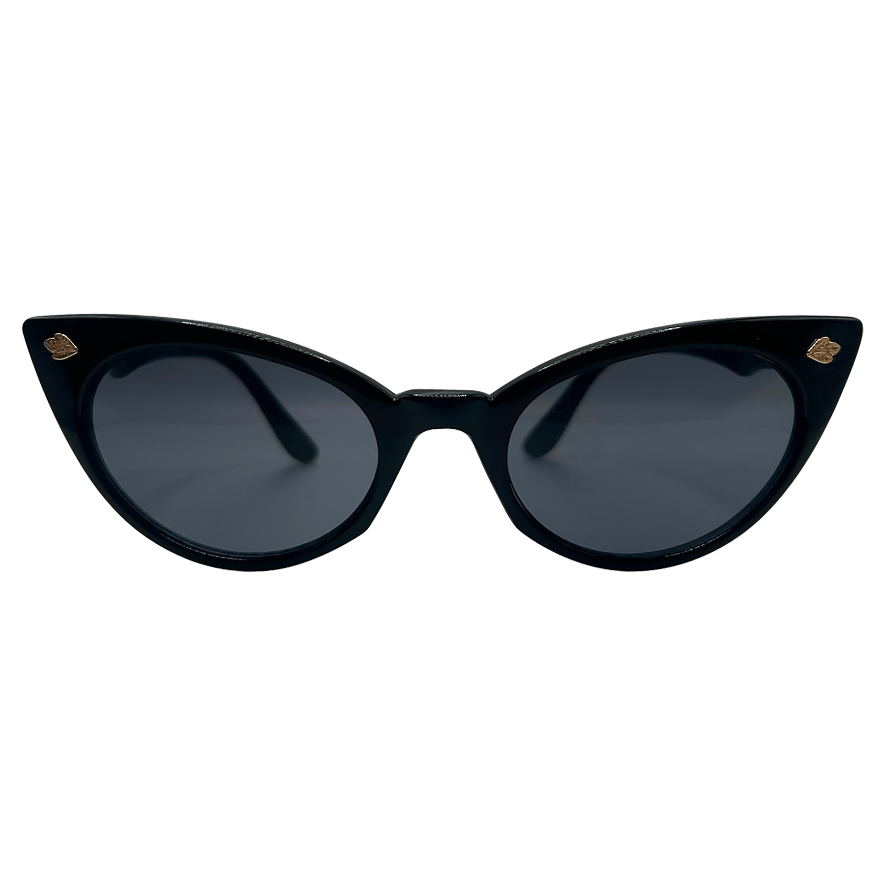 PEPS Gloss Black Cat-Eye Sunglasses