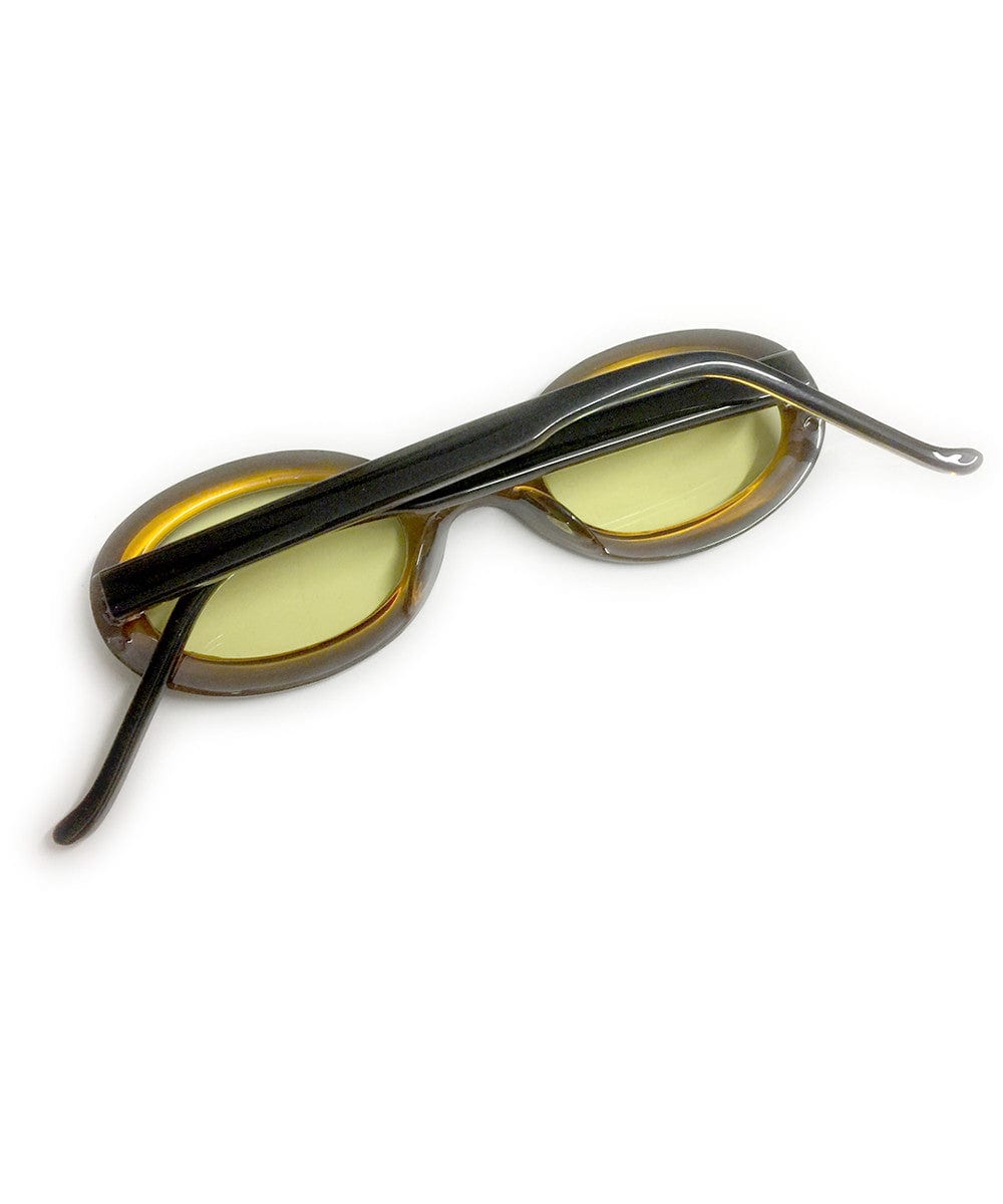 poodle yellow black sunglasses