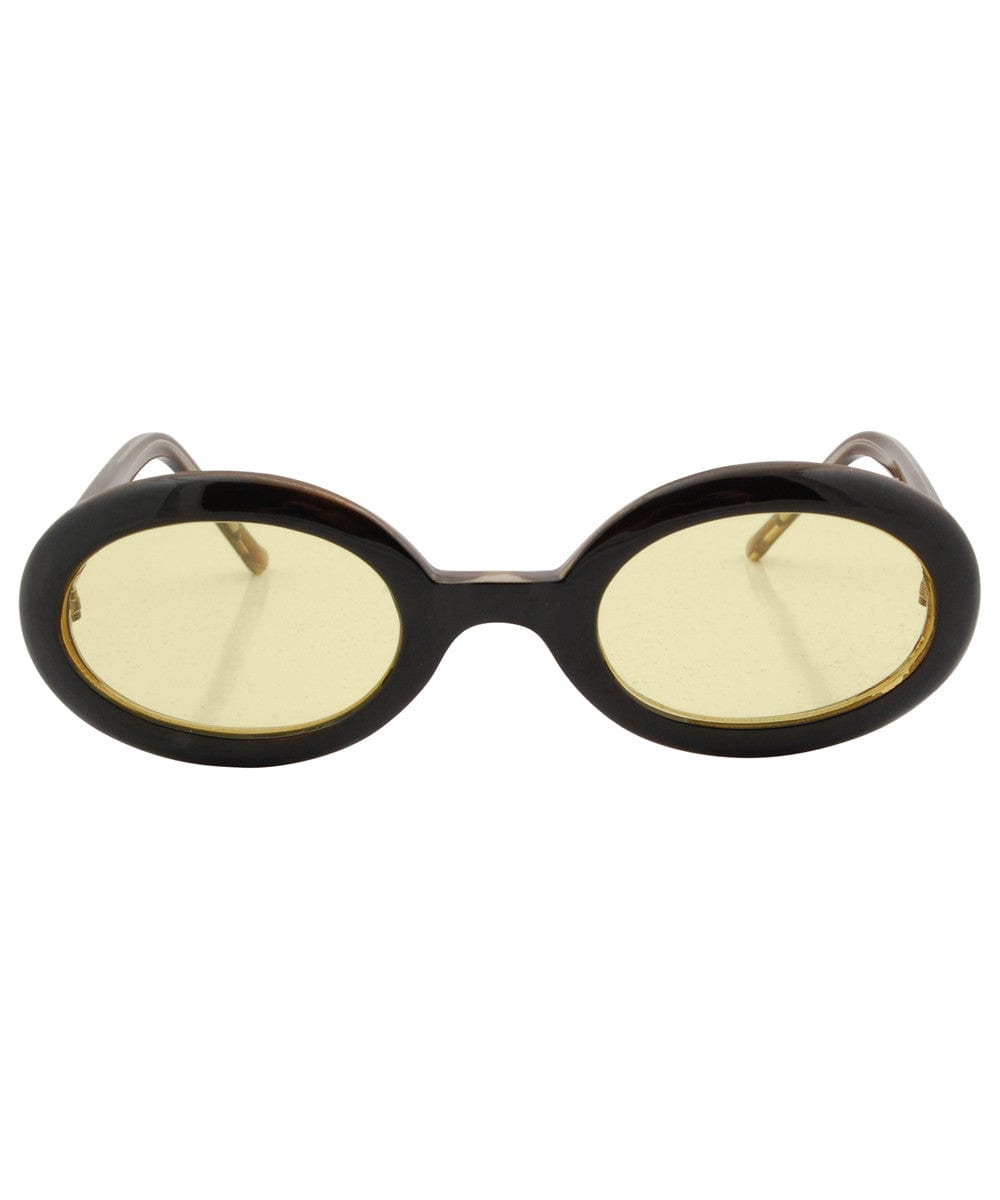 poodle yellow black sunglasses