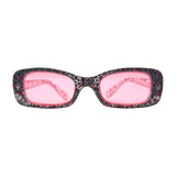 Kids ⭐️ POSIES Silver Pink Flower/Pink Square-Giant Vintage Eyewear