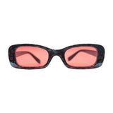 Kids ⭐️ POSIES Black Purple Flower/Red Square-Giant Vintage Eyewear
