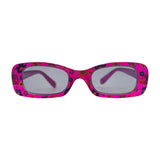 Kids ⭐️ POSIES Magenta Purple Flower/Super Dark Square-Giant Vintage Eyewear