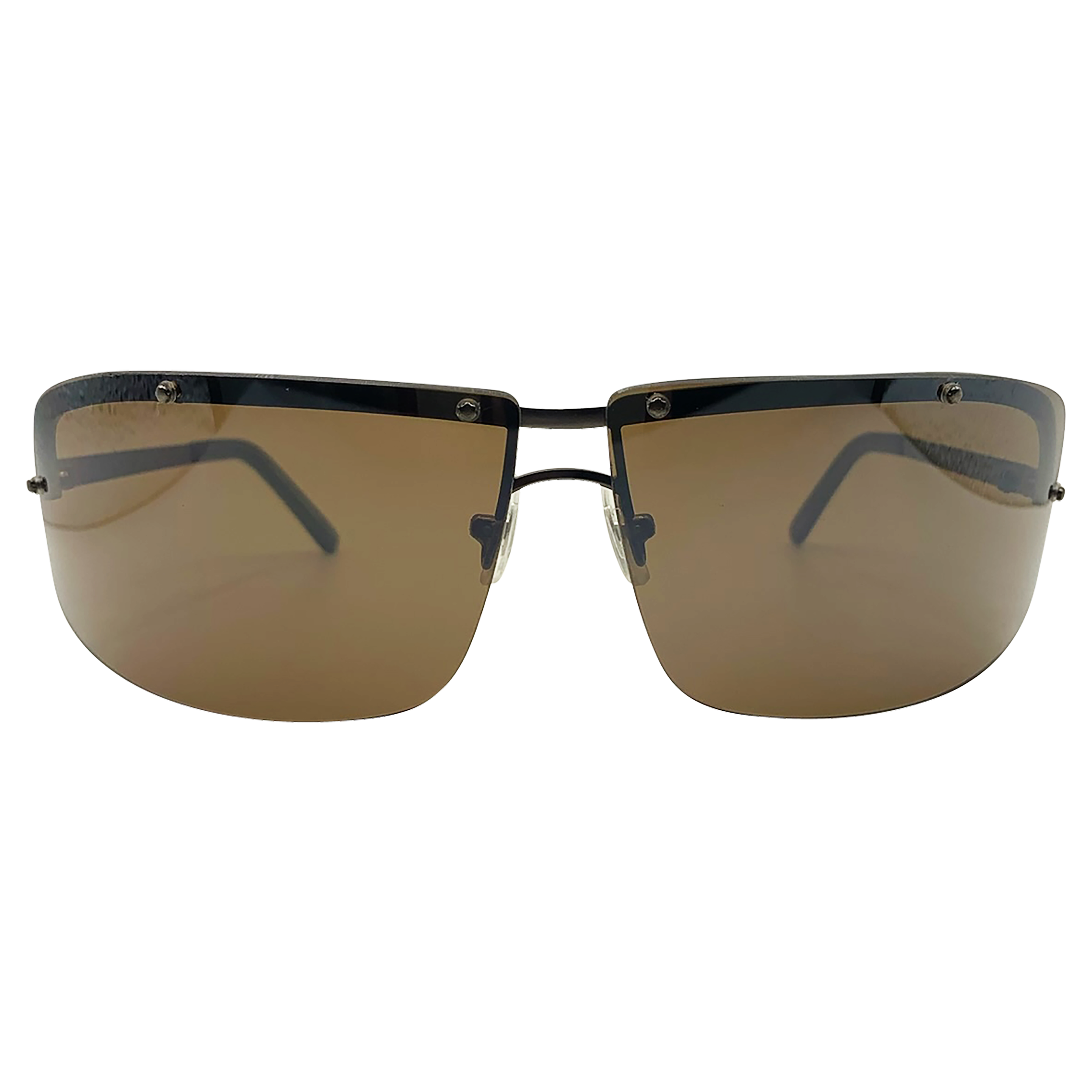 Gucci rimless top shield sunglasses