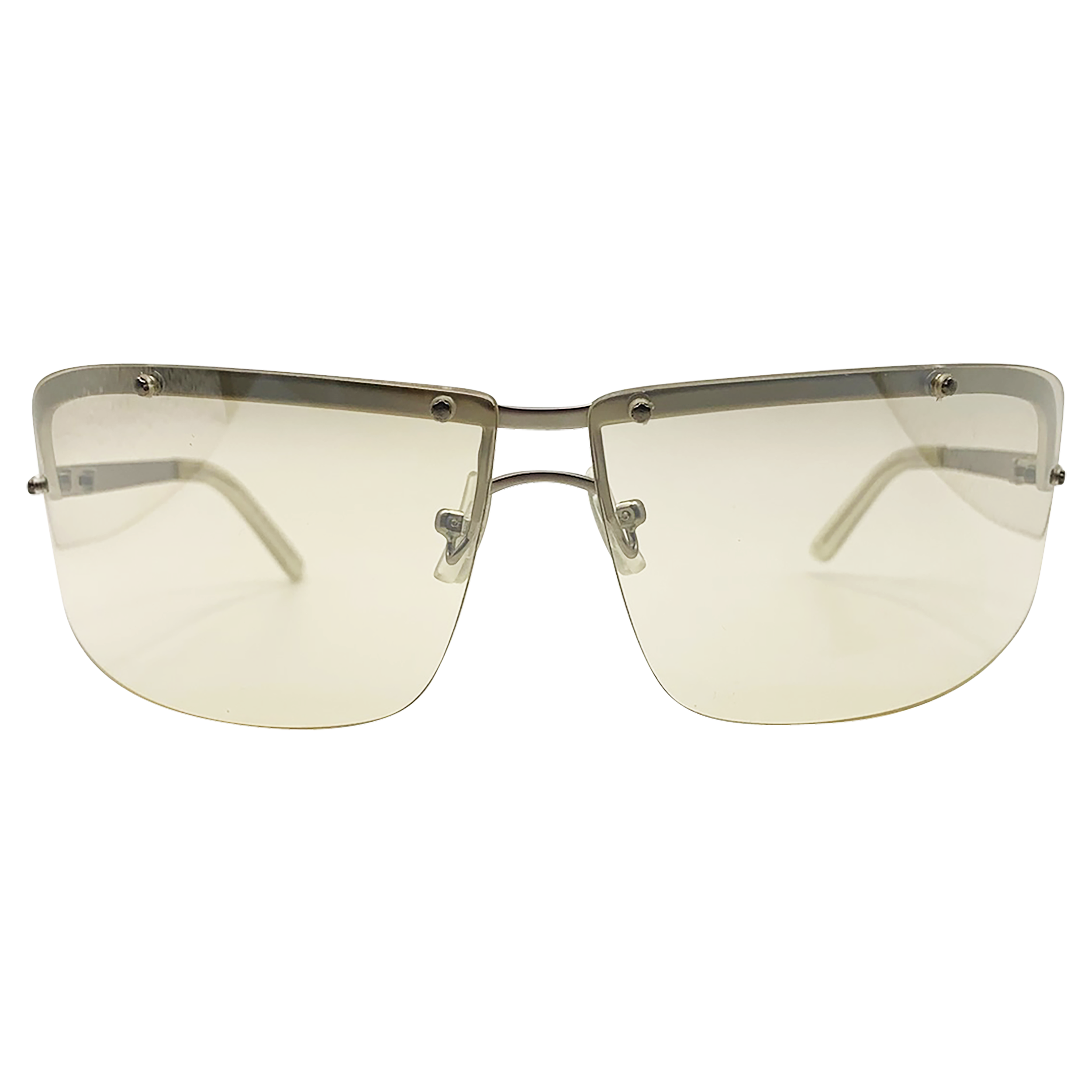 Shop PRESSED Vintage Rimless Shield Sunglasses Giant Vintage