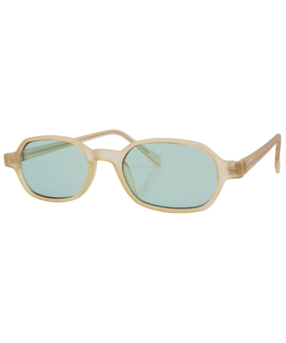 punchy champagne green sunglasses