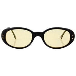 quiche black yellow sunglasses
