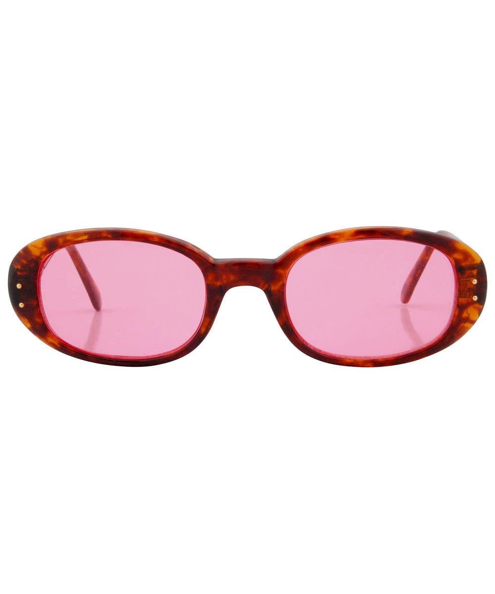 quiche tortoise pink sunglasses