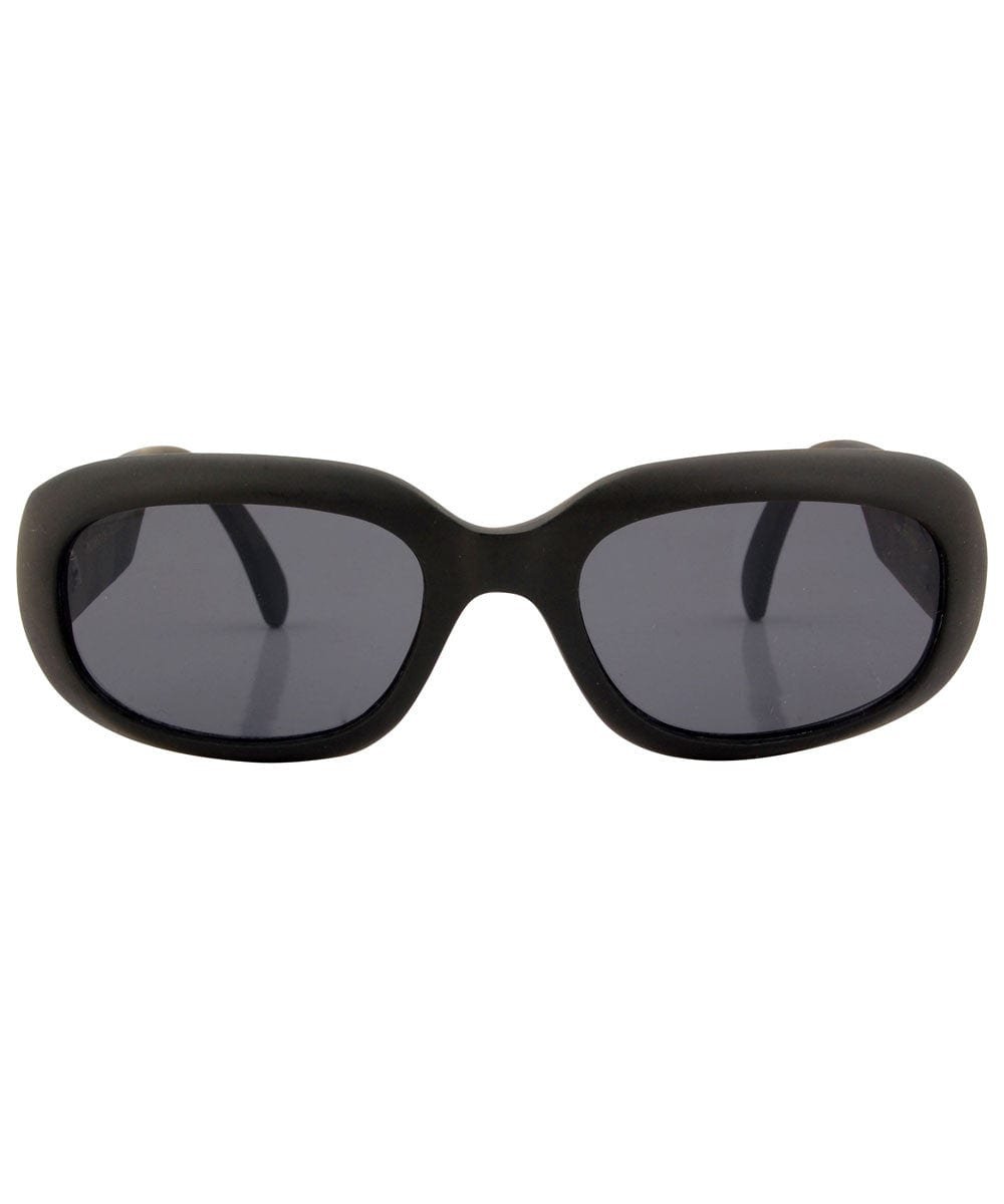 rave up matte black sunglasses