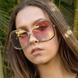 richards gold pink sunglasses
